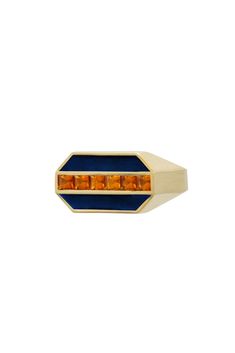 Modern Blue Multi-stone Jewelry, Modern Enamel Jewelry With Gemstone, Art Deco Enamel Ring Jewelry, Art Deco Enamel Jewelry Ring, Art Deco Multi-stone Yellow Gold Jewelry, Yellow Gold Multi-stone Art Deco Jewelry, Art Deco Yellow Gold Multi-stone Jewelry, Modern Multi-stone Rectangular Jewelry, Modern Multi-stone Sapphire Jewelry