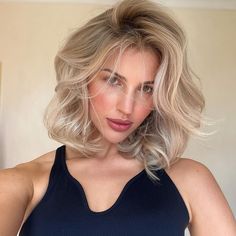 55 Trendy Short Hairstyles for All Hair Types (2024) Blonde With Fair Skin, Cool Blonde Hair Balayage, Blowout Look Short Hair, Curled Blonde Bob, Short Black Hair Highlights, Short Blonde Wedding Hair, Natural Blonde Short Hair, Short Blonde Hair With Highlights, Short Natural Blonde Hair