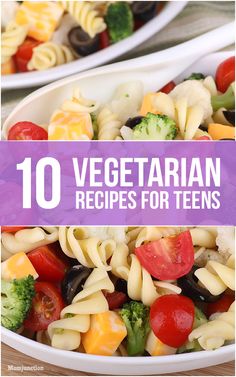 two white bowls filled with pasta and veggies