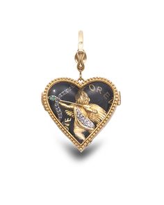 Crystal Cupid Locket Pendant - Coomi Blue Sapphire Crystal, Emerald Blue, Pendant Set, 8 Weeks, Sapphire Crystal, Crystal Jewelry, Locket, Business Ideas, Blue Sapphire