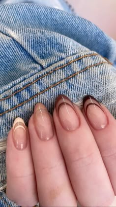 Simple Fall Nails, Minimal Nails, Pretty Gel Nails, Fall Nail, Fire Nails, Funky Nails