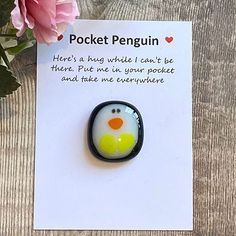 PRICES MAY VARY. 【Mini Size】: Penguins are made of resin material, the size is 0.91 x 1.02 inch (2.3cm x 2.6cm), it can be easily put into your pockets, bags, wallets and more, which is convenient for you to carry it around. JcalTuddy 【A Little Pocket Penguin Hug】This penguin hug is a lovely I miss you or I love you gift for your loved ones to keep them always. It has helped me with my anxiety and definitely worth the whole day if you need a little comfort. 【Warm and Perfect Gift】: It is such a Thank You Small Gifts, Worry Warts, Penguin Hug, Small Gifts For Friends, Gift Letter, Folding Origami, Pocket Hug, Mini Cute, Letter Gifts