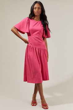 Get ready to be swept away to a world of romance by the Cinder Wrap Maxi Dress! This loving maxi dress features bell short sleeves with a symmetrical flowy skirt that has a drop waist design. Keyhole closure in the back was added to give you easier closure. Wear it with your matching color heels and you’re ready for the day or night! - Drop waist- Asymmetrical skirt- Keyhole- Flowy- Comes in 2 colorsSize + Fit - Model is 5'8" and wearing size XS- Measurements taken from size S - Chest: 18"- Leng Color Heels, Flamboyant Gamine, Wedding Guest Attire, Valentine Dress, Wrap Maxi Dress, Guest Attire, Dropwaist Dress, Asymmetrical Skirt, Flowy Skirt