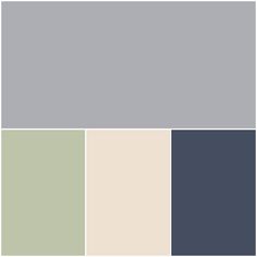 several different shades of gray, white and green with the same color scheme in it