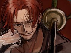 Red Haired Shanks Fanart, One Piece Shanks Fanart, Shanks One Piece Fanart, Shanks Pfp, Shanks Fanart, Shanks Manga, Shanks Icon