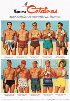 Catalina swimtrunks, 1955