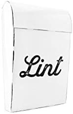 a white box with the word lint printed on it