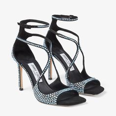 Malibu Suede Sandals with Crystal Embellishment | AZIA 95 | Summer 2022 collection | JIMMY CHOO Jimmy Choo Heels, Boot Jewelry, Rhinestone Heels, Fashion Heels, Jimmy Choo Shoes, Suede Sandals, Designer Sandals, Crystal Embellishment