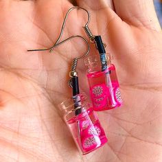 Brand New Boutique Item. Pair Of Dangle Earrings Made To Look Like Miniature Glass Jars Of Clear “Liquid”/Water With Tiny Slices Of Dragon Fruit Floating In Them & A Black Straw In Each Jar. Super Cute & Small. See Pictures For Details. Tags: Unique Funny Drinking Food Drink Earrings Fruit Drink Earrings, Dragon Fruit Juice, Drinking Food, Jar Earrings, Juice Jar, Gold Diamond Hoop Earrings, Ivory Earrings, Clay Craft, Turquoise Earrings Dangle