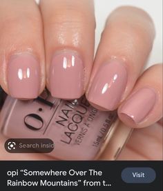 Opi Pink Gel, Natural Nails Manicure, Nude Nail Polish, Nude Nail, Nude Nail Designs, Color Nails