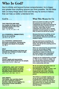 a poster with the words who is god?