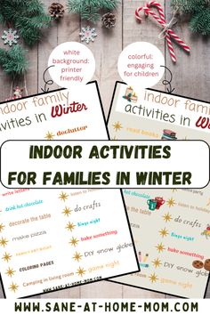 indoor activities for families in winter