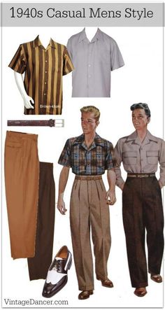 40s Mode, Look 80s, Fashion 1940s, Vintage Mens Fashion, 40s Fashion, 1940s Fashion, Moda Vintage