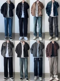 Style Outfits Men Casual, Retro Commuting Style, Outfit Boy Casual, Ootd Cowok Casual, Outfit Cowo, Aesthetic Clothes Men, Boys Aesthetic Outfits, Outfit Cowok