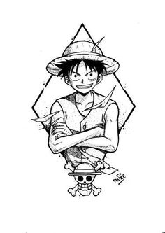 Luffy Sketch, Groot Tattoo, Artwork Anime, Geometric Sleeve Tattoo, One Piece Tattoos, Scary Tattoos, Cool Chest Tattoos, Pokemon Tattoo, Best Anime Drawings