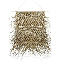 an image of a hanging object made out of straw