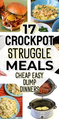 crockpot and struggle meals that are easy to make