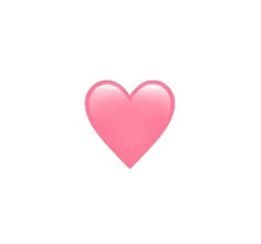 a pink heart on a white background