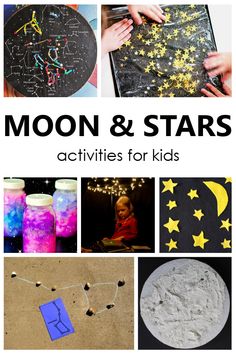 the moon and stars activities for kids to do with their mother's night sky