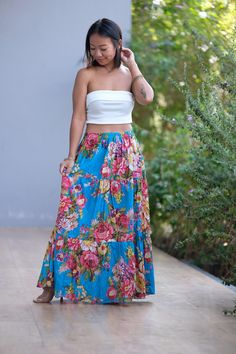 This beautiful Skirts with  made from lightweight cotton fabric. which perfectly fit to your festival, beach, summer vacation or just new addition to your wardrobe that will inspire you for your new street look! This Skirts is comfortable and relaxation for any occasion.   🪡🧵 MATERIAL : Cotton breathable muslin This skirts will fit sizes Small to Large ( Not - XL ) * Waist : 26'' Stretching to 52'' inches  ( 66.04 cm - 132.08 cm ) * Hips : up to 58" (147.32.cm ) * Length : 37" from waist to he Summer Flared Maxi Skirt With Elastic Waistband, Beach Flared Maxi Skirt With Elastic Waistband, Blue Gathered Beach Skirt, Relaxed Beach Maxi Skirt With Gathered Detail, Blue Gathered Skirt Bottoms For Vacation, Beach Maxi Skirt With Gathered Relaxed Fit, Lined Long Summer Maxi Skirt, Summer Maxi Skirt With Lined Detail, Blue Flared Maxi Skirt For Vacation