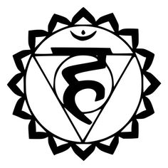 the seven chakras in black and white