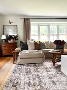 the living room is clean and ready for us to use in its new owner's home