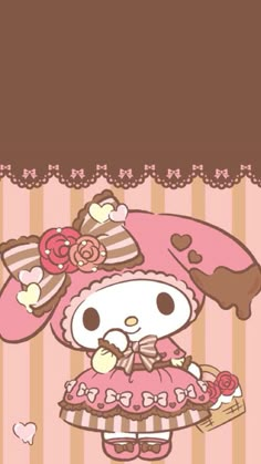 My Melody Chocolate, My Melody Phone, Sanrio Danshi, Hello Kitty House, Hello Kitty Images, Hello Kitty Themes, Melody Hello Kitty