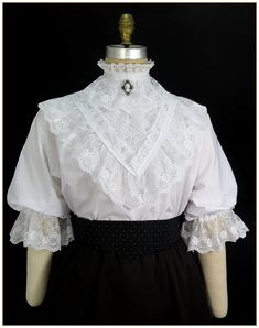 Ribbon Blouse, Womens Costumes, Victorian Clothing, Lace Ribbon, Inspired Outfits, Blouse Outfit, Beautiful Blouses