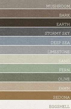 the colors of earth and sky are shown in this graphic style, with different shades