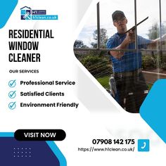 https://www.h1clean.co.uk/ Professional Window Cleaning, Window Washing, Residential Windows, Commercial Cleaning Services, Office Window, Washing Windows, Window Cleaning, Commercial Cleaning