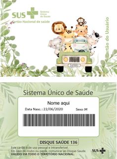 a ticket for an event with animals in the back and on top of it,