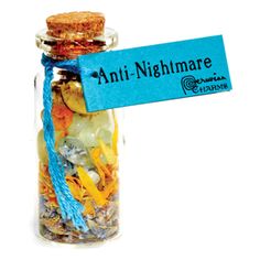 Anti-Nightmare Pocket Spell Bottle - Wiccan Place Spell Bottles, Metaphysical Store, Lavender Aesthetic, East Meets West, Have A Good Night, Spiritual Wellness, Candle Spells, Natural Stone Jewelry, Black Obsidian