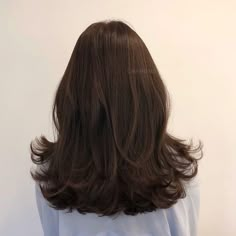 Hair No Layers, Haircuts Wavy Hair, Haircuts Wavy, Dark Brunette Hair, Thick Wavy Hair, Hair Inspiration Long, Mens Hairstyles Thick Hair