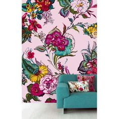 Pareo Pink Colossal Floral Wall Mural by Eijffinger for Brewster Home Fashions Butterfly Bedroom, Floral Wall Mural, Wallpaper Warehouse, Plant Wallpaper, Wall Papers, Wallpaper Gallery, Ceramic Ideas, Botanical Wallpaper, Pip Studio