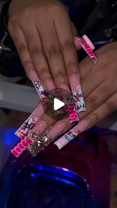 Makeup Video, Rose Lights, David Beckham, Valentines Nails, Color Crystal, Long Nails, Pink Nails, Cameras, Nail Art