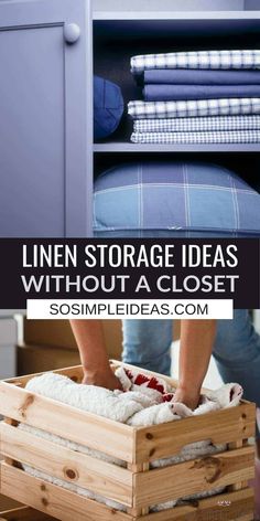 linen storage ideas without a closet so simple and easy to make it work for you