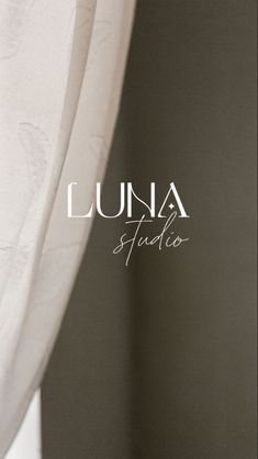 the cover of lunaa studio's latest album, featuring an image of a white curtain