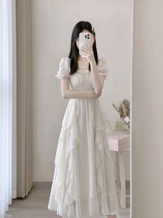 Shipping: Worldwide Express Shipping AvailableDelivery time: 7-15Days Fast ShippingReturns: Fast refund, 100% Money Back Guarantee. Chiffon Long Dress, Fairy Fashion, Midi Dress Party, Fairy Dress, Dress Summer, Glamorous Evening Gowns, Look Chic, Elegant Dress, Beautiful Dress