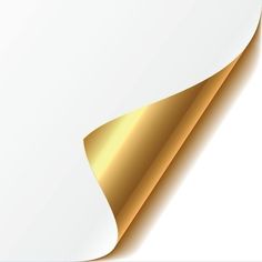 an abstract gold and white background with curved edges