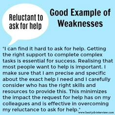 a blue background with a speech bubble saying,'i can find it hard to ask for help getting the right support to complete complex complex tasks