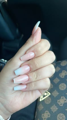 White Ombre Nails With Design, Nails Inspo Ballerina, Nails Inspiration Ballerina, Fashionable Nails, Nagel Design, Spring Acrylic Nails, Winter Nails Acrylic, Nails Now, Stiletto Nails Designs