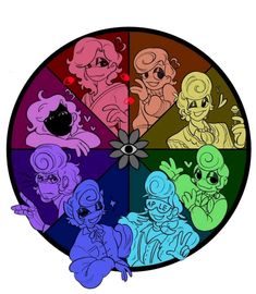 the color wheel for my little pony friends