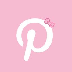 a pink wallpaper with the letter p and a bow on it's head