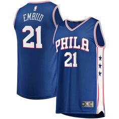 Joel Embiid Philadelphia 76ers Fanatics Branded Fast Break Replica Player Jersey - Icon Edition - Royal Check more at https://anzstyle.com/product/philadelphia-76ers/joel-embiid-philadelphia-76ers-fanatics-branded-fast-break-replica-player-jersey-icon-edition-royal-2381/ Danny Green, Kyle Lowry, James Harden, Philadelphia 76ers