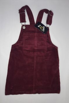 ART CLASS Corduroy Overall Dress Math Maroon, Size XS (4/5) Item is overstock from major retailer with the big bullseye logo (Cant say name of retailer due to contract) all items are clean new with tags from a pet free smoke free home. Message me for measurements Corduroy Skirt Overalls, Green Courderoy Overall Dress, Black Cordurouy Overall Skirt, Red Courderoy Overall Dress, Corduroy Overall Dress, Overall Dress, Art Classes, Overalls, Jumper