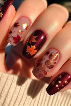 21 Stunning Fall Nail Ideas for Autumn 2024 Fall Themed Nails Short, Almond Gel Nails Ideas, Hedgehog Nails, Nail Designs Gel, Autumn Hedgehog, Coffin Nail Art, Stylish Inspiration, Cute Nails For Fall