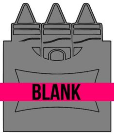 a black and pink sign that says blank in front of a castle with turrets on top