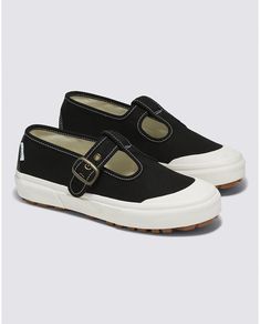 Vans Style 93 Shoe Black VN0A3XTJBM8 - APLAZE Van Mary Janes, Vans Mary Janes, Strap Vans, Mary Jane Outfit, Traditional Women, Vans Outfit, Vans Style, Retro Nostalgia, Shoe Inspo