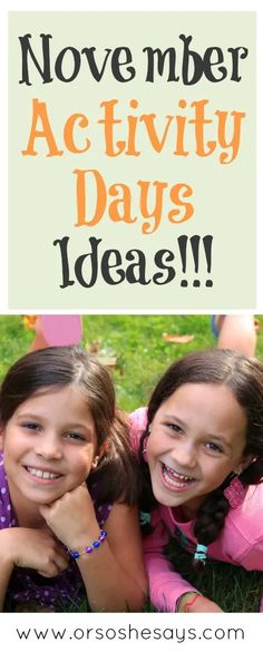 Fall Primary Activities, Activity Days For Girls Lds September, Activity Days November Ideas, October Activity Days Lds Ideas, Activity Days Halloween Ideas, October Activity Days Ideas, Lds Activity Days Ideas 2023, November Activity Days Ideas Lds, Thanksgiving Activity Days Lds