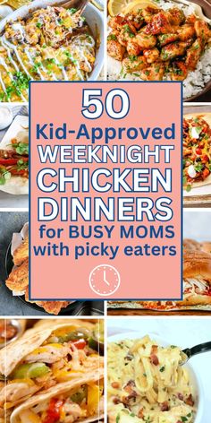 Easy chicken dinner ideas for picky eaters Easy Chicken Family Dinners, Easy Dinners For Families Chicken, Easy Chicken Supper Ideas, Non Pasta Dinners, Quick Chicken Meals For Dinner, Quick Dinner Ideas For Family Chicken, Last Minute Chicken Dinner, Quick Easy Chicken Dinner Ideas, Easy Kid Friendly Chicken Dinners